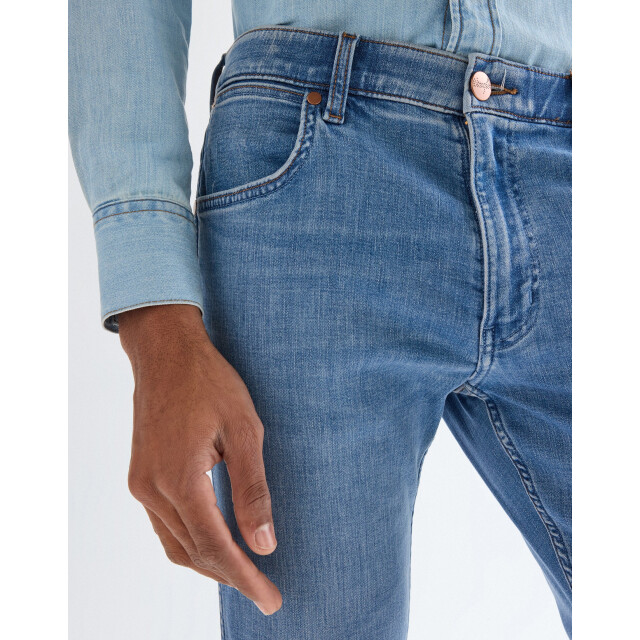 Wrangler Greensboro heren regular straight-fit jeans tabacco ice WRANGLER 112377761 Greensboro TabaccoIce large