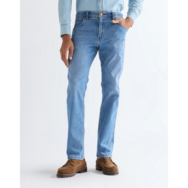 Wrangler Greensboro heren regular straight-fit jeans tabacco ice WRANGLER 112377761 Greensboro TabaccoIce large