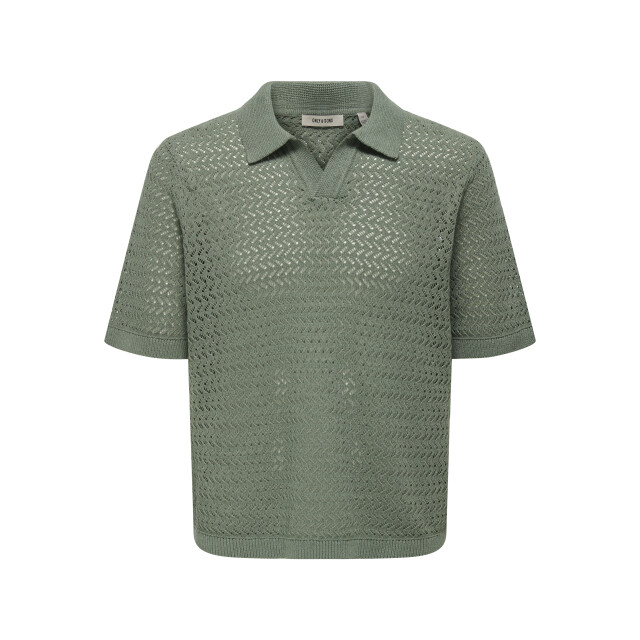 Only & Sons Onsnyle life reg 5 ss split polo kn 22039059 large