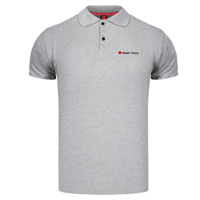 Ozoshi Heren klein logo poloshirt UTPP9027_grey large