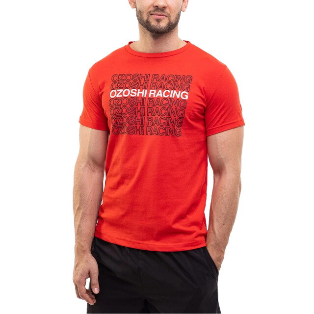 Ozoshi Heren repeat logo t-shirt UTPP9026_red large