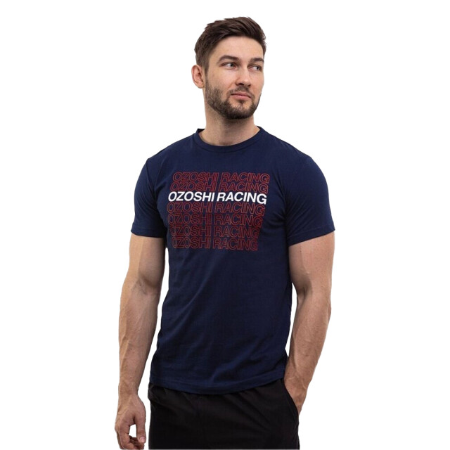 Ozoshi Heren repeat logo t-shirt UTPP9026_navyblue large
