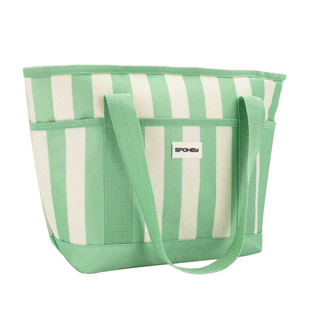 Spokey Acapulco stripe thermische tas UTPP8693_greenwhite large