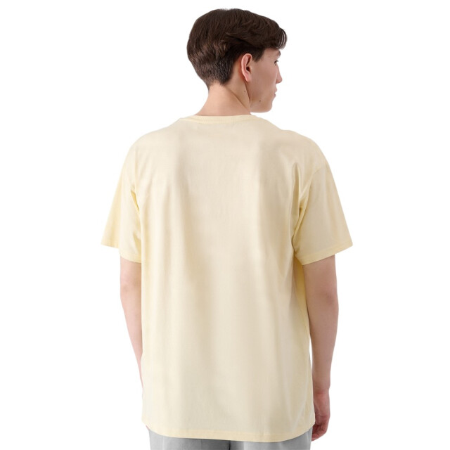 4F Heren t-shirt met opdruk UTPP5388_beige large