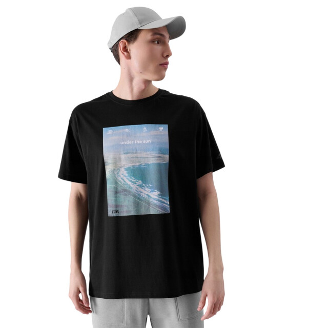 4F Heren t-shirt met opdruk UTPP5388_black large