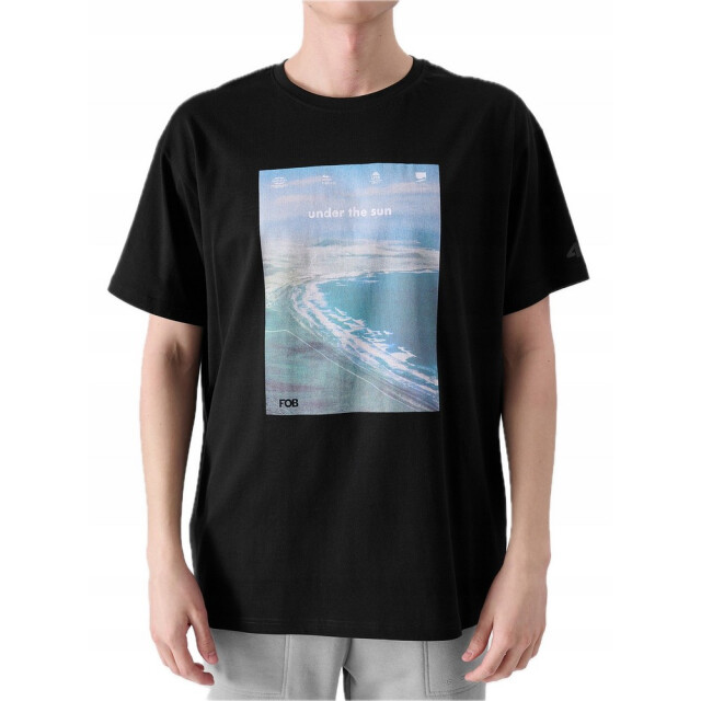 4F Heren t-shirt met opdruk UTPP5388_black large