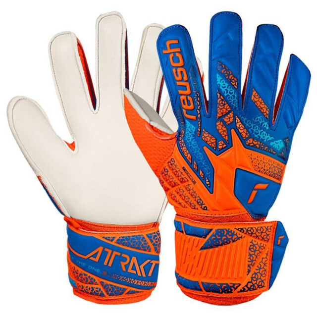 Reusch Attrakt solid keepershandschoenen voor kinderen/kinderen UTPP11666_blueorange large