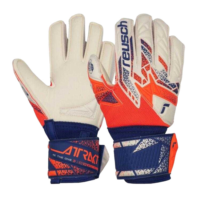 Reusch Attrakt silver keepershandschoenen voor kinderen/kinderen UTPP10525_orangebluewhite large