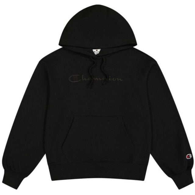 Champion Dames geborduurde logo kangoeroezak hoodie UTPP9072_black large