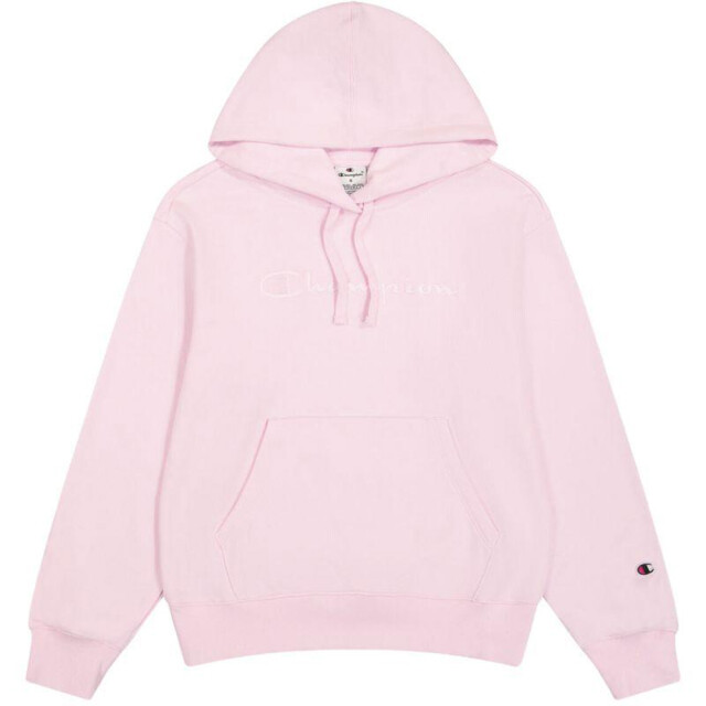 Champion Dames geborduurde logo kangoeroezak hoodie UTPP9072_pink large