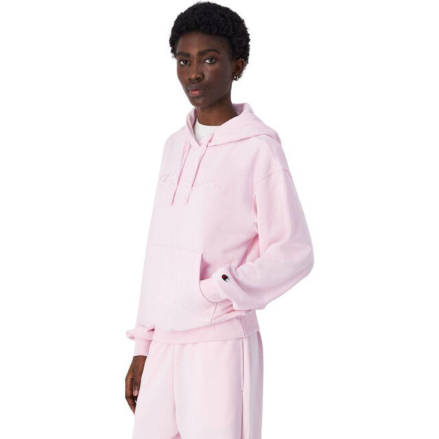Champion Dames geborduurde logo kangoeroezak hoodie UTPP9072_pink large