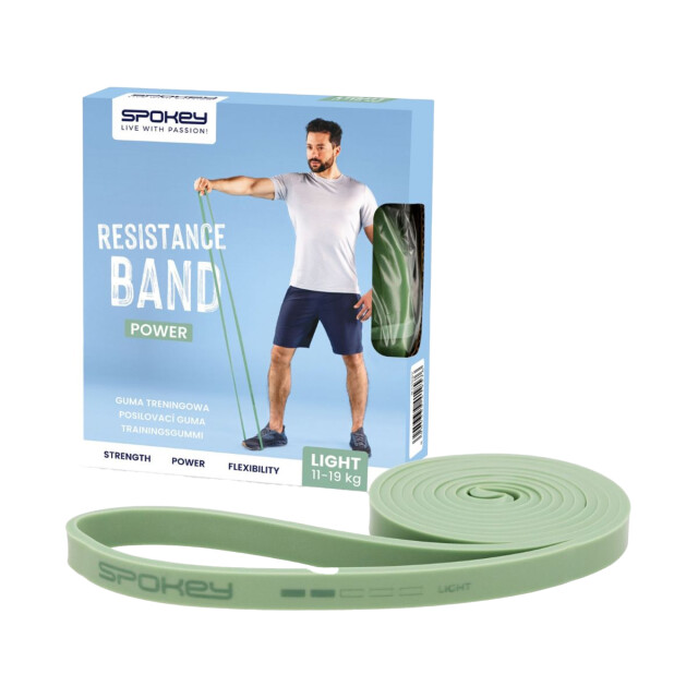 Spokey Power lichtgewicht rubber fitness weerstandsband UTPP8233_green large