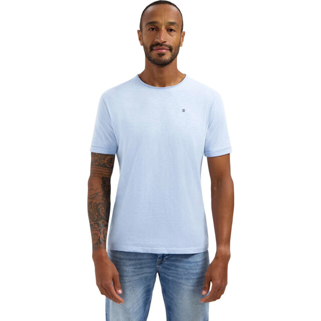 No Excess T-shirt crewneck slub blue 31360202SN-030 large