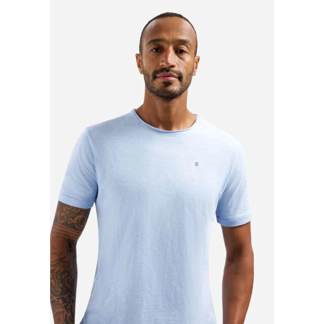 No Excess T-shirt crewneck slub blue 31360202SN-030 large