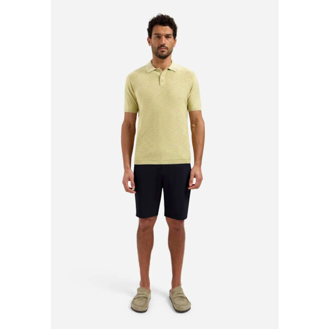 No Excess Pullover short sleeve polo slub yellow 31240263SN-070 large