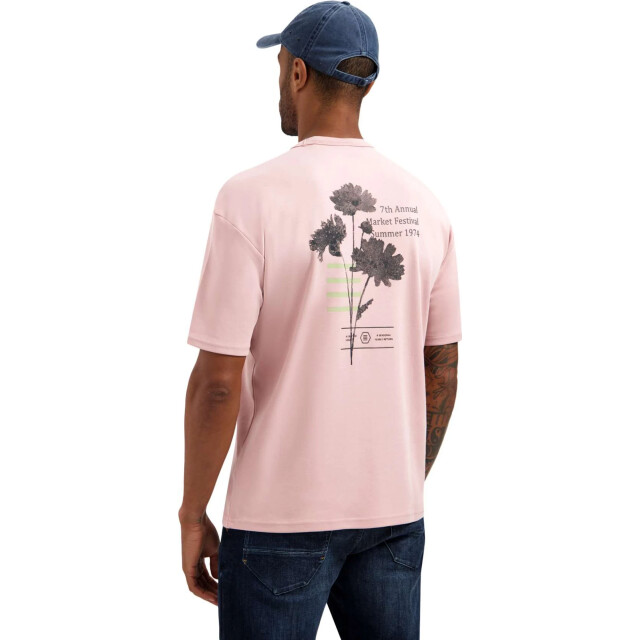 No Excess T-shirt crewneck heavy interlock ar light mauve 31340212-346 large