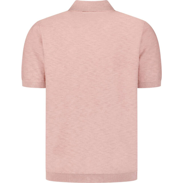 No Excess Pullover short sleeve polo slub light mauve 31240263SN-346 large