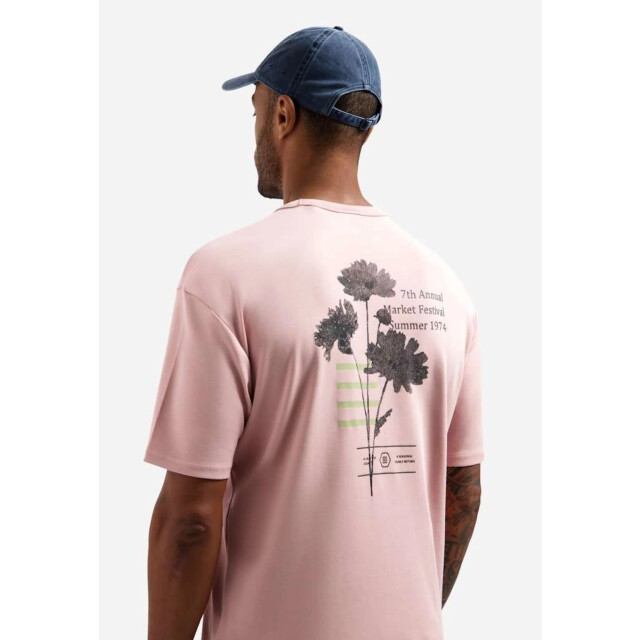 No Excess T-shirt crewneck heavy interlock ar light mauve 31340212-346 large