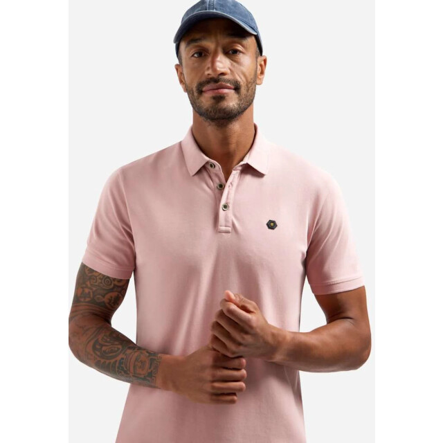 No Excess Polo short sleeve basic light mauve 31380201SN-346 large