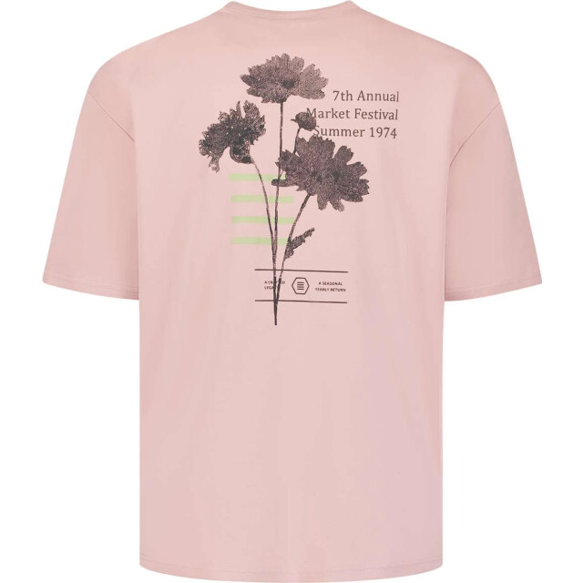 No Excess T-shirt crewneck heavy interlock ar light mauve 31340212-346 large