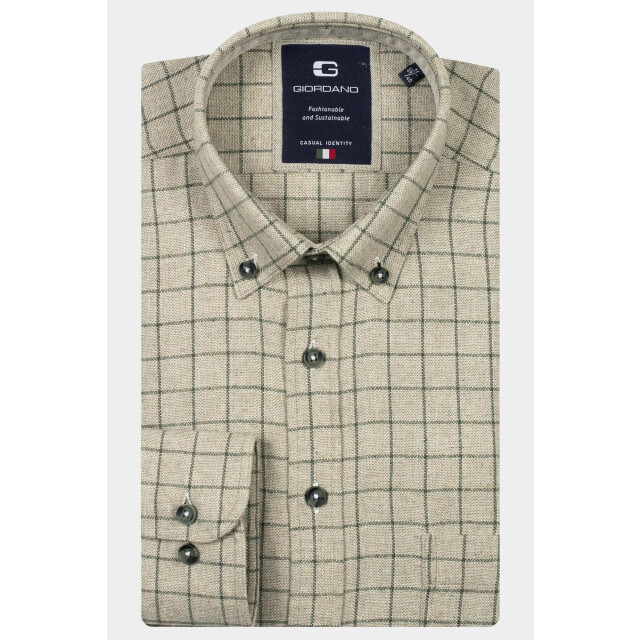 Giordano Casual hemd lange mouw brando long sleeve button dow 527302/70 201146 large