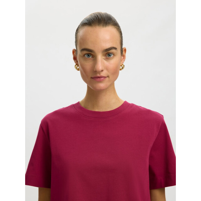 Selected Femme slwessential ss boxy tee noos 16087919 anemone 06011.755.0226 large