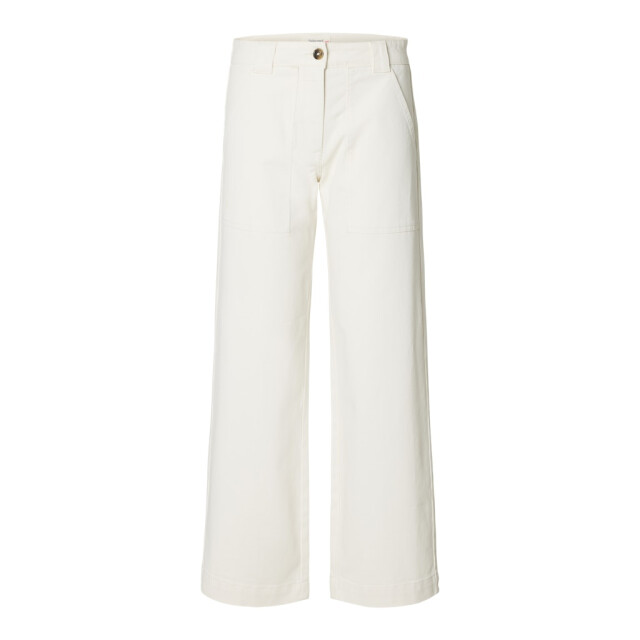 Selected Femme slfwide hotel amour mw pant 16100757 egret 06541.198.0054 large