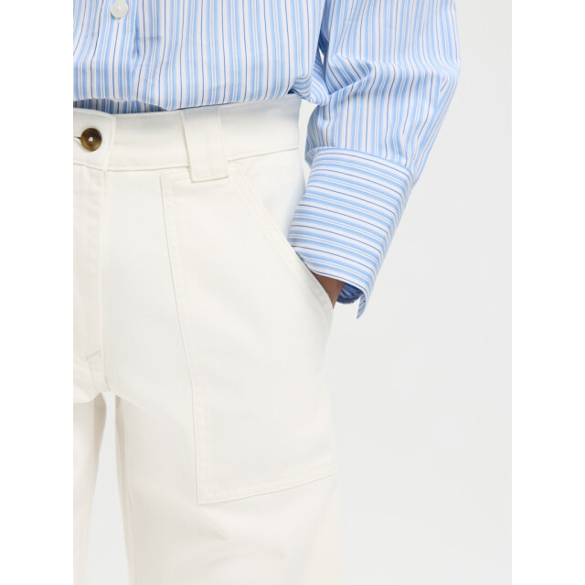 Selected Femme slfwide hotel amour mw pant 16100757 egret 06541.198.0054 large