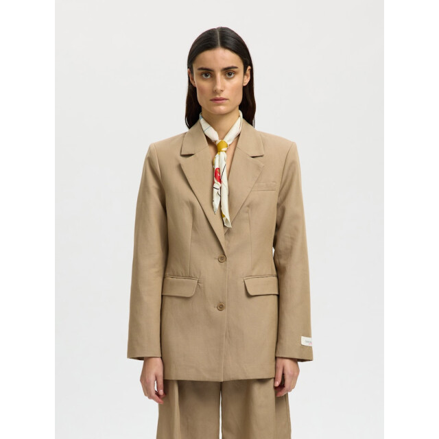 Selected Femme slfsara amour scarf 16101096 egret 06811.198.0018 large