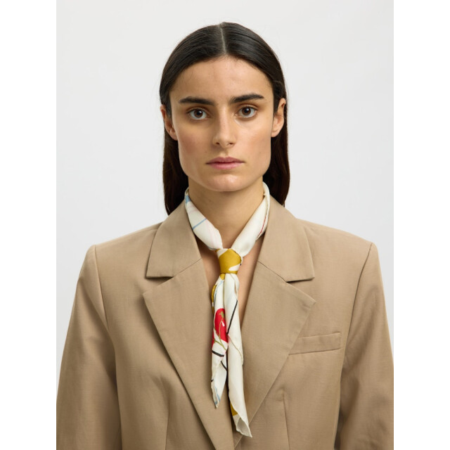 Selected Femme slfsara amour scarf 16101096 egret 06811.198.0018 large