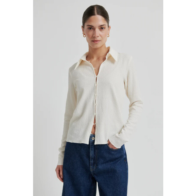 Second Female blouse lm paria ls collar tee 0508 tofu 06615.198.0113 large