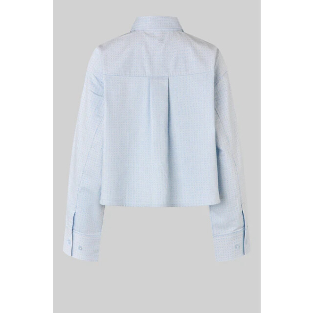 Second Female blouse lm joza cropped shirt 5996 light blue denim 06615.260.0006 large