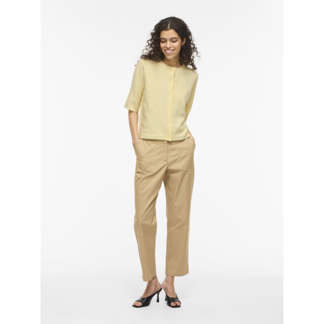 Vila viliga 2/4 o-neck knit cardigan n 14113226 pastel yellow 06741.440.0009 large