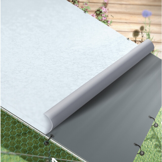 4goodz Kippenren met uv-bestendig zeil en stalen gaas voor 12-18 kippen 3533407 large