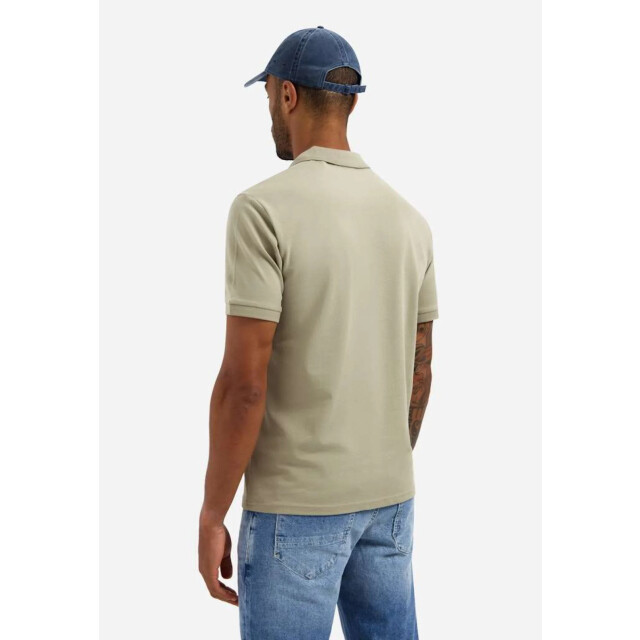 No Excess Polo short sleeve basic taupe 31390260-044 large