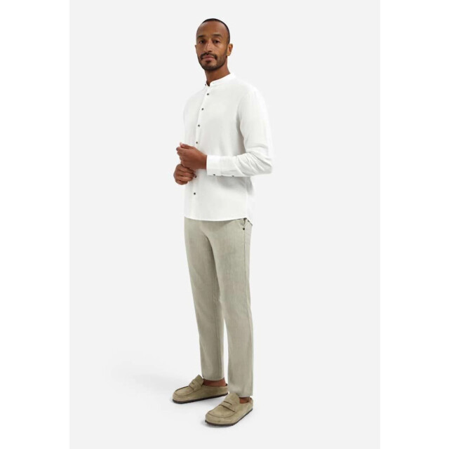 No Excess Pants with linen yarn dyed taupe 317140211-044 large