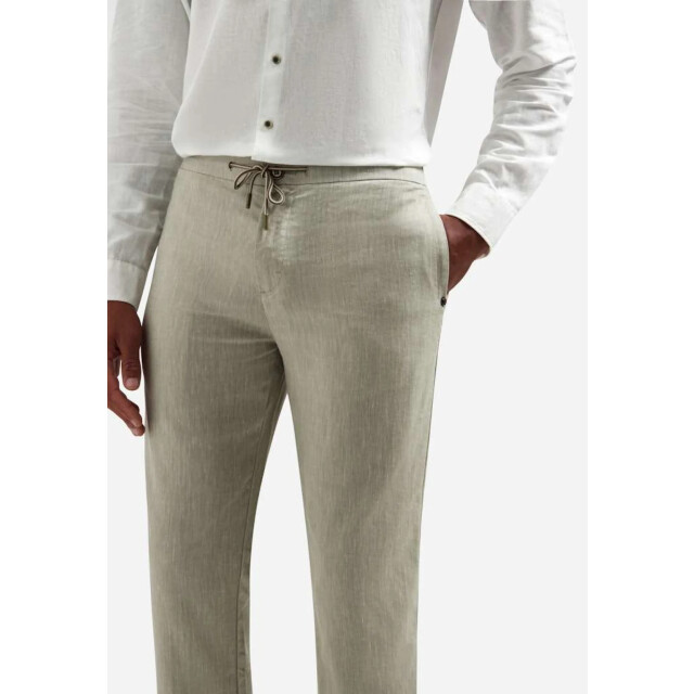 No Excess Pants with linen yarn dyed taupe 317140211-044 large