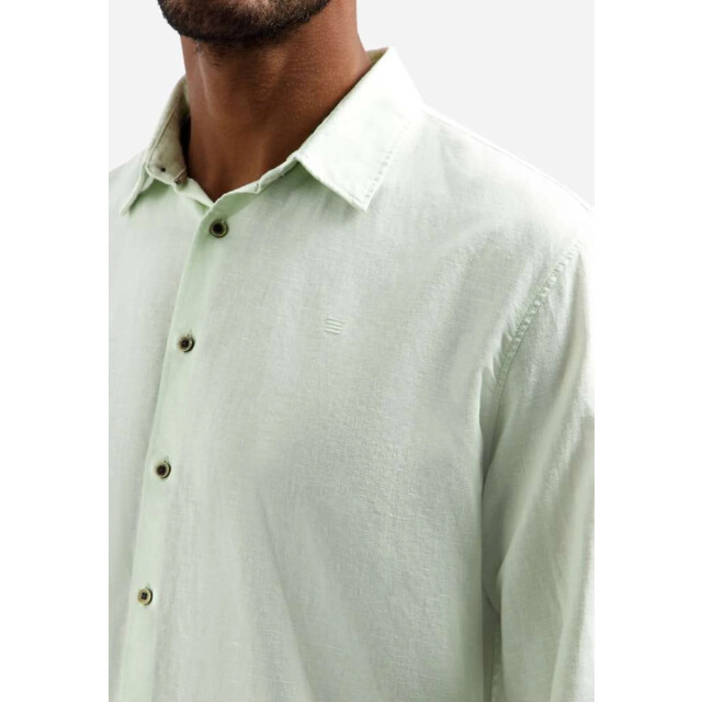 No Excess Shirt with linen seagreen 31470213SN-057 large