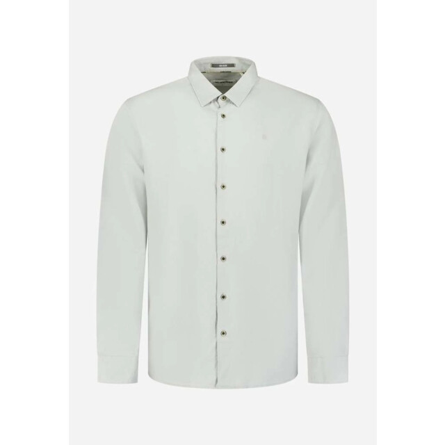 No Excess Shirt with linen dusty green 31470213SN-159 large