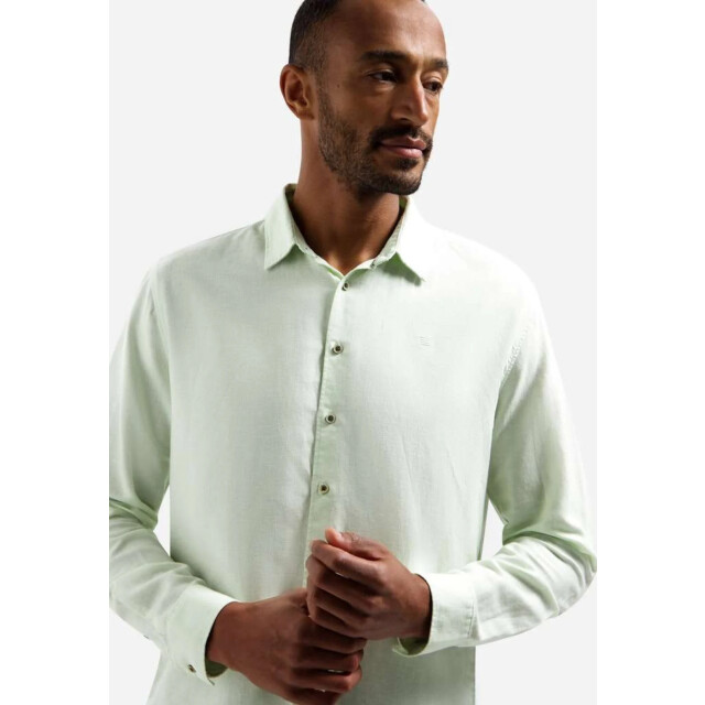 No Excess Shirt with linen seagreen 31470213SN-057 large