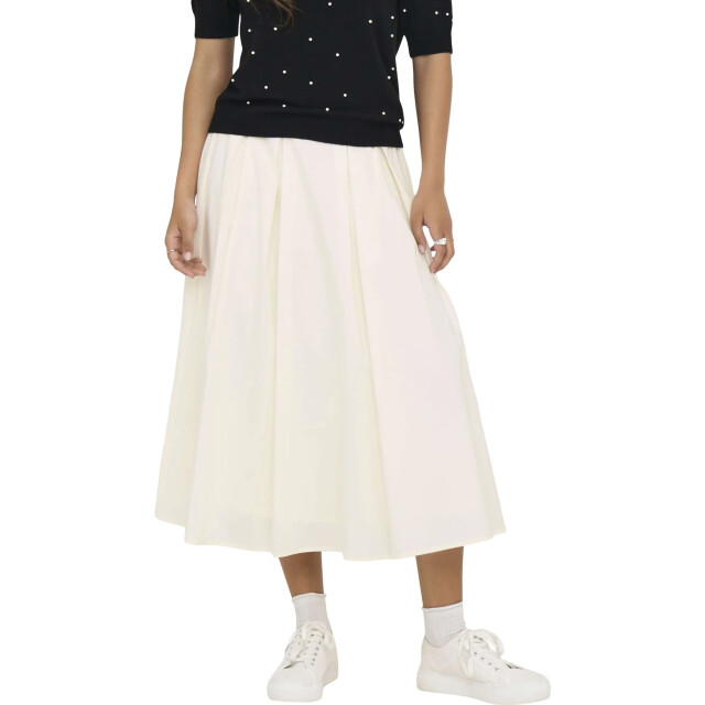 Only Onlmaila long pleat skirt wvn cloud dancer 15369555-177922 large