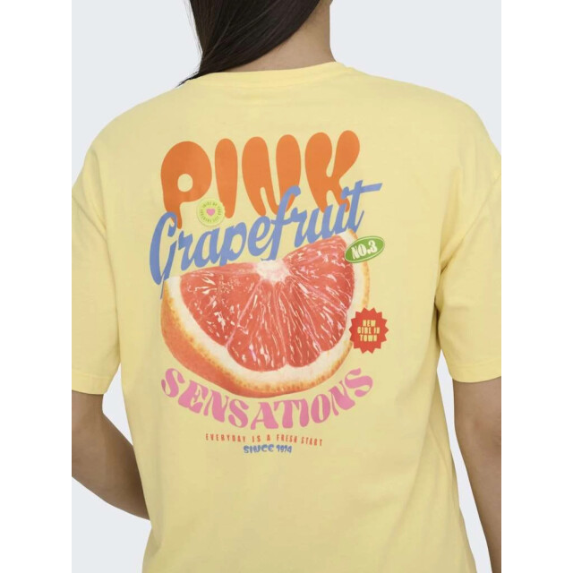 Only Onlbolette s/s top box cc jrs sunlight/pink 15367075-290575003 large