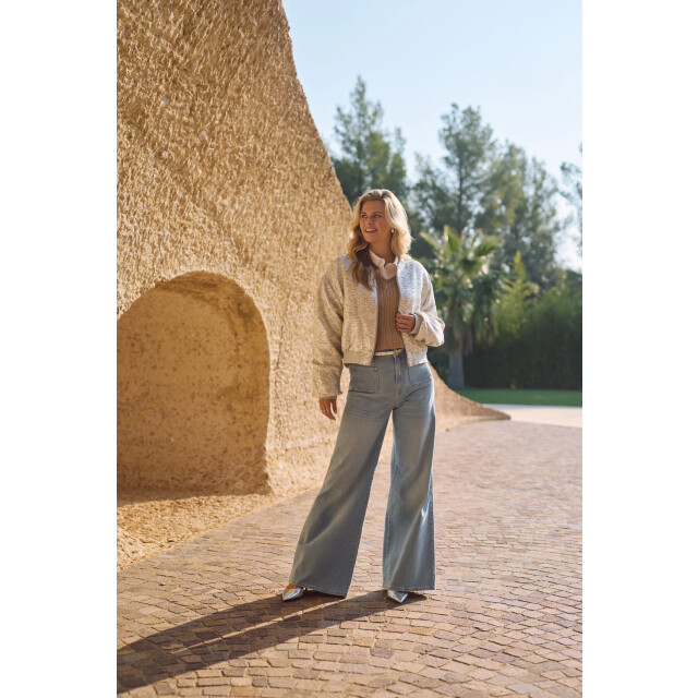 Nukus Nks13096 374 babette bomber silver/camel NKS13096 374 large