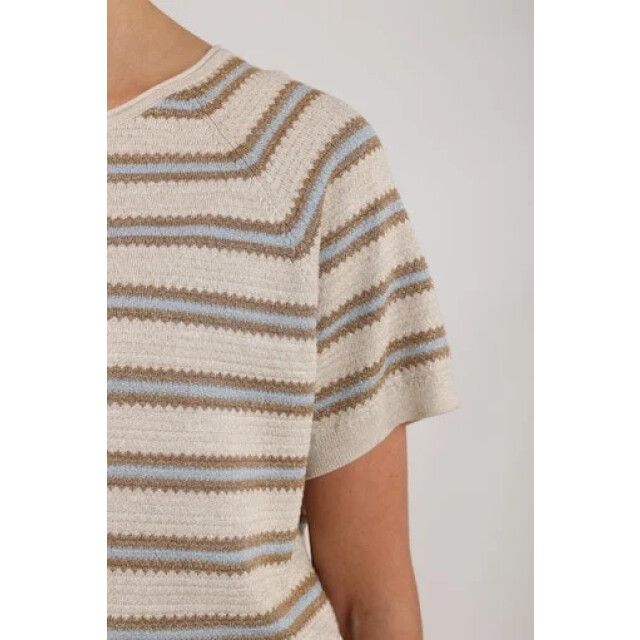 Nukus Nks03040 316 rachel pullover stripe sand/cloudy NKS03040 316 large
