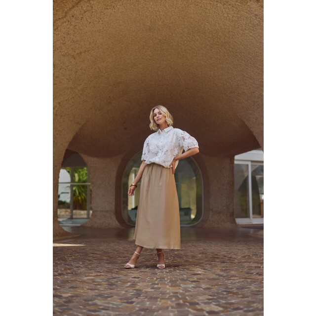 Nukus Nks02137 17 berit blouse embroidery off white NKS02137 17 large