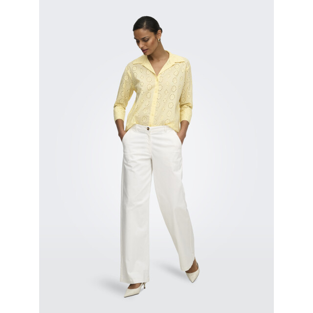 Jacqueline de Yong tallie 3/4 long shirt wvn noos 15292179 cloud dancer double cream 06615.410.0153 large