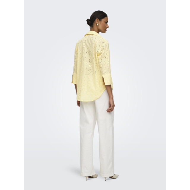 Jacqueline de Yong tallie 3/4 long shirt wvn noos 15292179 cloud dancer double cream 06615.410.0153 large