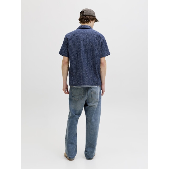 Jack & Jones jprbluwinson print dobby s/s shirt 12291956 pageant 05632.211.0011 large