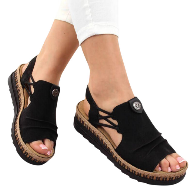 Rieker Dames synthetisch leren sandalen UTPP5815_black large