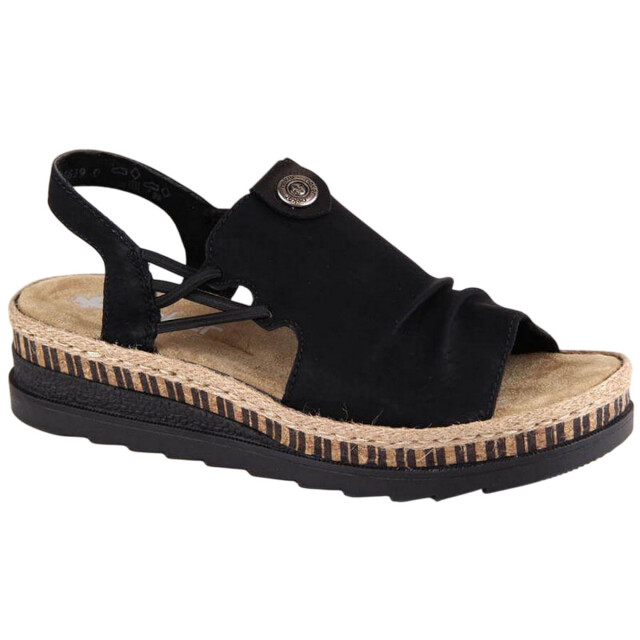Rieker Dames synthetisch leren sandalen UTPP5815_black large